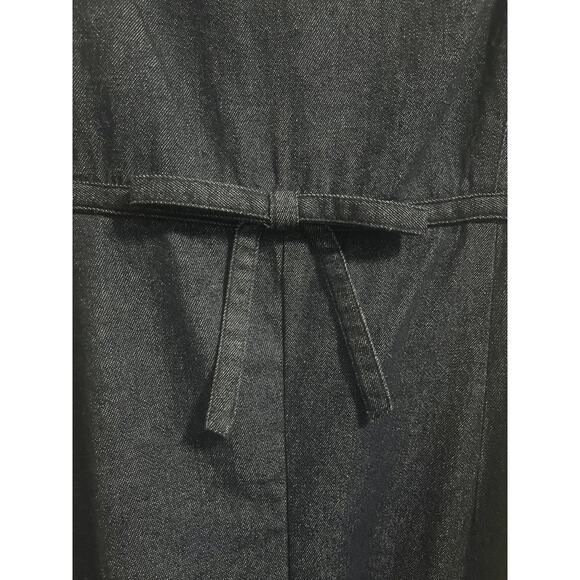 Kate Spade Dark Blue Denim Bow-waist Full Skirt Dress Womens sz. 14 - Picture 7 of 13